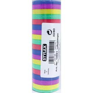 Luftschlangen bunt 18er Pack 18 x ca. 4 m VE100