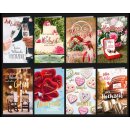 Glückwunschkarten Hochzeit sortiert 10 x 18 (993550...