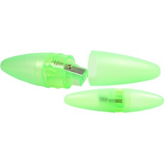 Anspitzer Ellipse grün / transparent VE 12