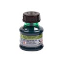 Stempelfarbe grün , ölfrei / 50 ml PVC - Flasche