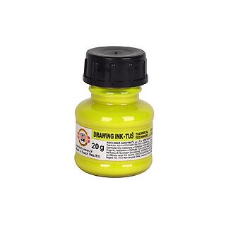 Zeichentusche farbig - Neon Gelb - ( 1PL ) 20g VE20