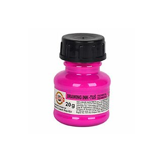 Zeichentusche farbig 20g - Fluoriszierend Pink -