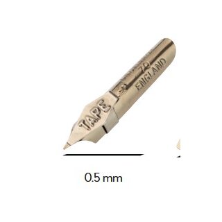 Schriftfedern - Kalligrafiefedern HI-705 /0,5 mm Bandzugfedern rechtsgeneigt, im 5er Pack