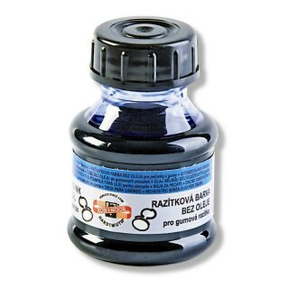 Stempelfarbe " KOH-I-NOOR " blau, 50  ml PVC - Flasche