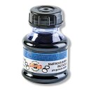 Stempelfarbe blau , ölfrei 50 ml PVC- Flasche