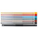 Buntstifte  Druck- Farbstifte mit einer 3,2 mm Mine und Anspitzer   6er Set