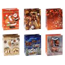 Weihnachten Geschenktüte A6 sortiert VE 12