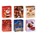Weihnachten Geschenktüte A5 sortiert VE 12
