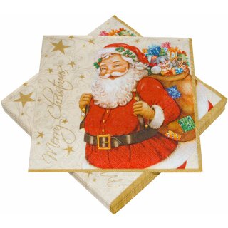 Weihnachten  Servietten  20er Pack - 3-lagig ,  33 x 33 , verschiedene Motive