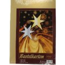 Bastelkarton Karton Gold und Silber 2 x 5 Blatt ca. 35...