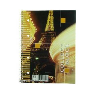 Collegeblock A5 kariert 80 Blatt VE5