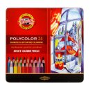 Polycolor- Künstlerfarbstifte  24er Set im Metalletui