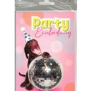 Einladungskarten "Party-Einladung" mit Innentext und  Versandumschlag , im 5er Pack