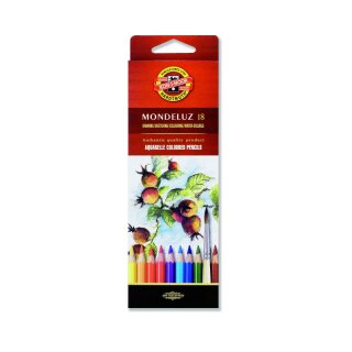 Aquarell- Künstlerfarbstifte  18er Pack im Pappetui