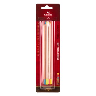 Pastellkreidestifte - Softpastell  farblich sortiert  6er Blister
