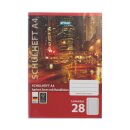 Heftumschläge - Hefthüllen A4, transparent / farblich sortiert, im 5er Pack