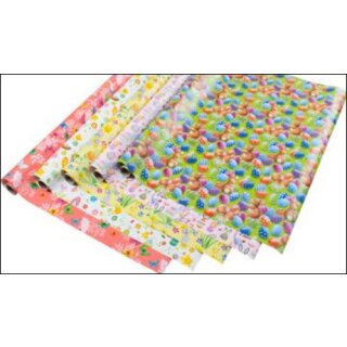 Ostern Geschenkpapier 2 m x 70 cm / sortiert VE 60
