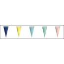 Schultüten 12 cm rund, uni  im  6er Pack, soriert in verschiedenen Farben