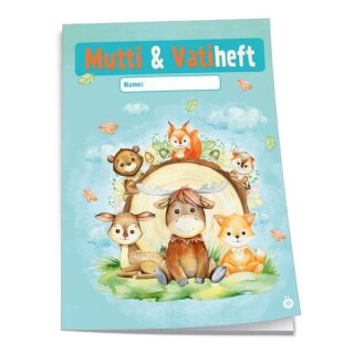 Schulheft  Mitteilungsheft " Mutti & Vati Heft  " Elternheft  , A6 -  sortiert