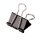 Maulklammern Papierklemmen Metall - schwarz /  25 mm - im 12er Pack
