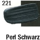 Acrylfarben Profi- Qualit&auml;t  Einzelfarben  75 ml Tuben - Perl Schwarz  / 221 -     VE 12