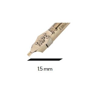 Schriftfedern - Kalligrafiefedern HI-705 /1,5 mm Bandzugfedern rechtsgeneigt, im 5er Pack