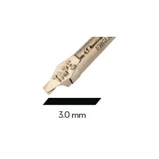 Schriftfedern - Kalligrafiefedern HI-705 /3,0 mm Bandzugfedern rechtsgeneigt, im 5er Pack