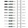 Schriftfedern - HI-4005 / 5,0 - Zierschriftfeder,  Redisfeder, Ornamentfeder, im 5er Pack