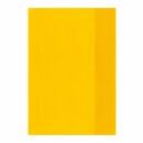 Heftumschlag Hefthülle A 5 transparent  - gelb -