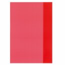 Heftumschlag Hefthülle A 4 transparent   - rot -