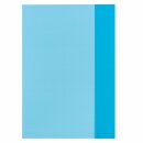 Heftumschlag Hefthülle A 4 transparent   - blau -