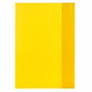 Heftumschlag Hefthülle A 4 transparent   - gelb -