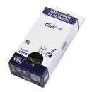 Maulklammern Papierklemmen Metall -  schwarz / 32 mm - im 12er Pack