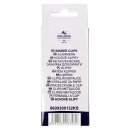 Maulklammern Papierklemmen Metall -  schwarz / 32 mm - im 12er Pack