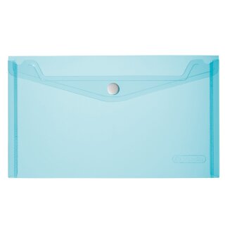 Dokumententasche DIN Lang PP - blau - mit Druckknopf...