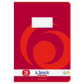 Schulhefte A 4 - 16 Blatt Lineatur Nr. 28 / kariert 5...