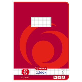Schulhefte A 4 - 16 Blatt Lineatur Nr. 40 / kariert 5...