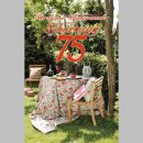 Glückwunschkarten  Geburtstag  " Zahl - 75  " mit Versandumschlag ,  sortiert  