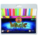 Fasermaler Magic übermalbar Set 16 + 2 VE 12