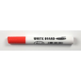 White-Boardmarker -  Rot / Keilspitze  1-5 mm  (9006 ) 