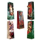 Weihnachten  Geschenktüte  Flasche - Jumbo ,  5-fach...