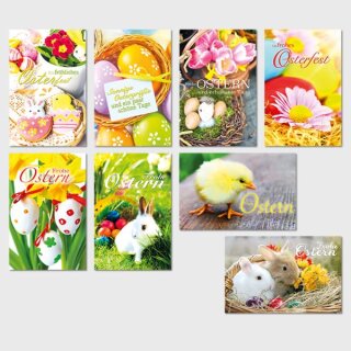 Ostern Glückwunsch- Grußkarten 11,5 cm x 17,5 cm /...