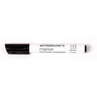 White-Boardmarker - Schwarz /  2,5 mm Rundspitze