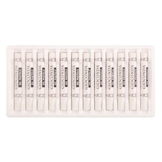Pastellkreide "GIOCONDA" runde Ölpastellkreide 12er Pack - 1 / Titanium Whithe -