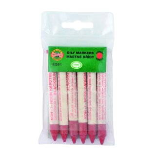 Kreide Universal Industrie-Ölkreide - 1 / Red - 6er Pack