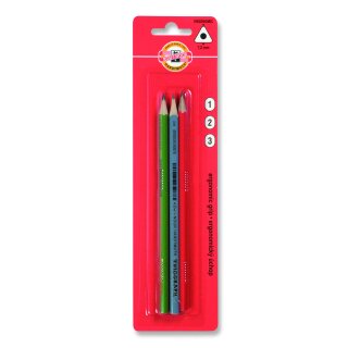 Bleistifte dreickige Graphitstifte - Härtegrad 3 - im 3er...