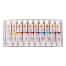 Ölmalfarben  10er Set  Mánes Colours  -  10 x 16 ml Tuben -