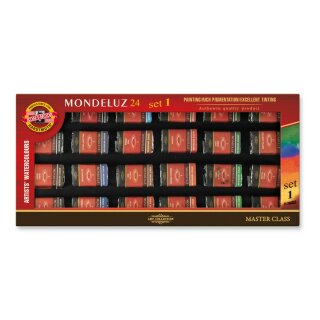 Aquarellfarben- Set "  Mondeluz"  24er Set -  Zusatzfarben Set 1 -