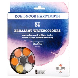 Farbkasten- 24er / 4 Etagen Brilliant Wasserfarben /...