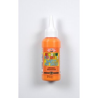 Fenstermalfarbe 60 ml  Glasmalfarbe  -  Orange  -